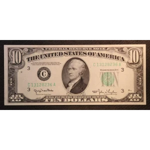 $10 1950  Small Size $10 Federal Reserve Notes 2010-C
