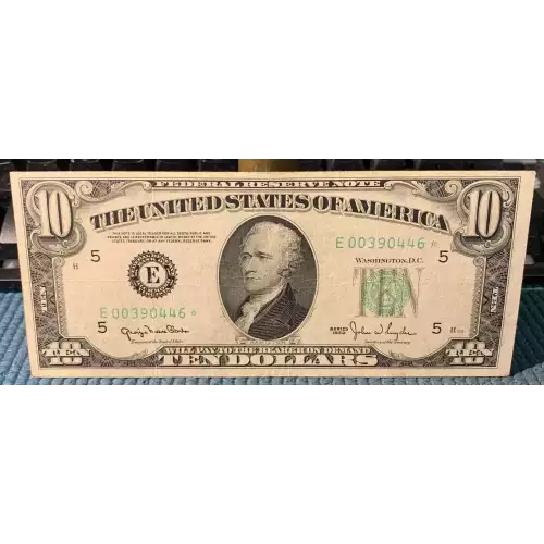 $10 1950  Small Size $10 Federal Reserve Notes 2010-E