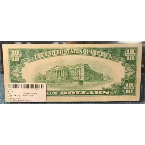 $10 1950  Small Size $10 Federal Reserve Notes 2010-E (3)
