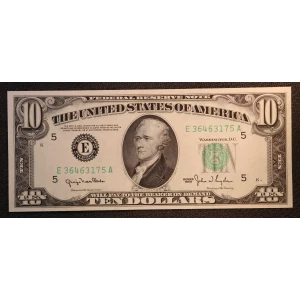 $10 1950  Small Size $10 Federal Reserve Notes 2010-E