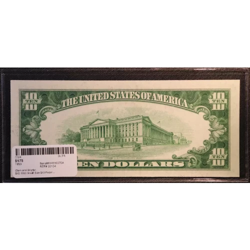 $10 1950  Small Size $10 Federal Reserve Notes 2010-I (3)