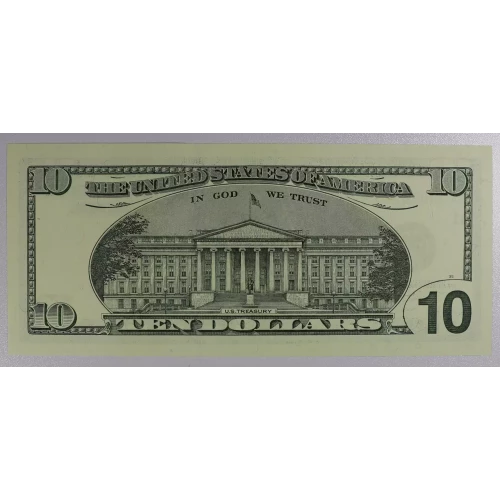 $10 2003 Treasury seal. Small Size $10 Federal Reserve Notes 2037-A* (2)