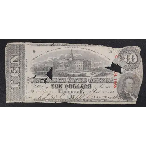 $10   Issues of the Confederate States of America CS-59 (3)