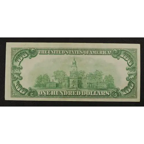 $100 1929 brown seal Small Federal Reserve Bank Notes 1890-B (2)