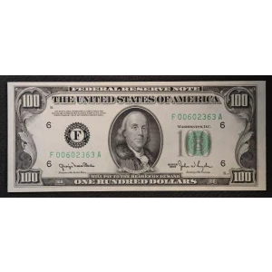$100 1950  Small Size $100 Federal Reserve Notes 2157-Fm