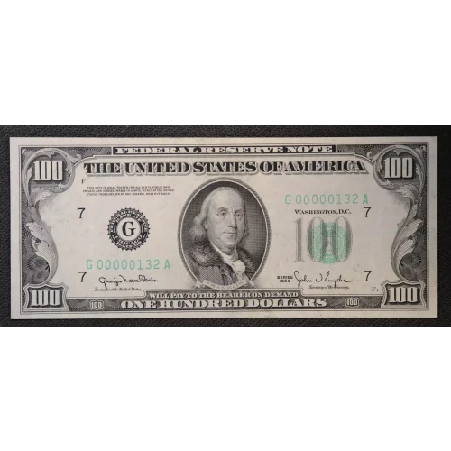 $100 1950  Small Size $100 Federal Reserve Notes 2157-Gm