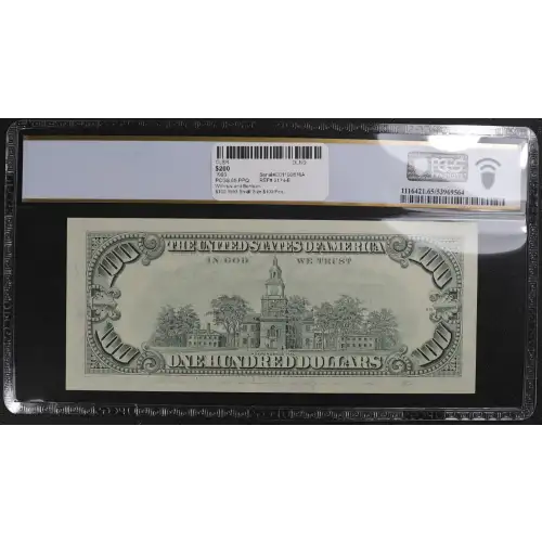$100 1993  Small Size $100 Federal Reserve Notes 2174-E