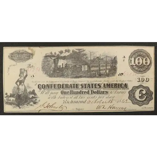 $100   Issues of the Confederate States of America CS-40 (4)