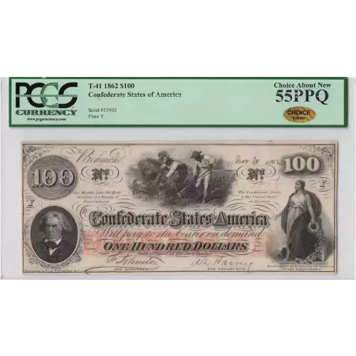 $100   Issues of the Confederate States of America CS-41 (2)