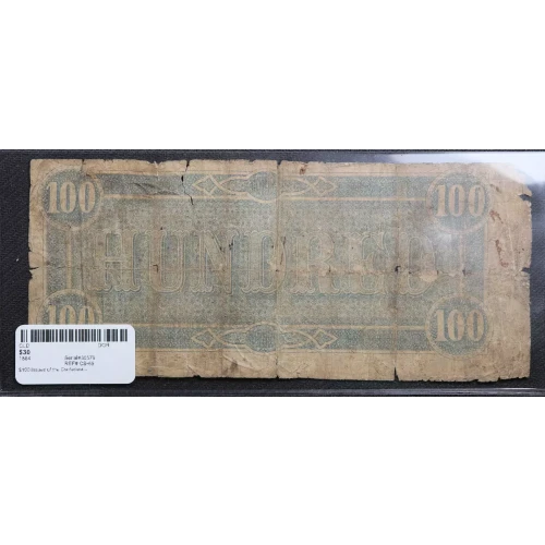 $100   Issues of the Confederate States of America CS-65