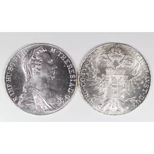 1780 Austrian Silver Maria Theresa Thaler Coin Restrike