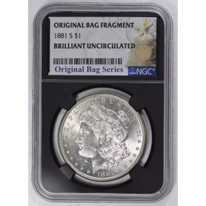 1881 S Morgan Silver Dollar NGC BU Bag Series (2)