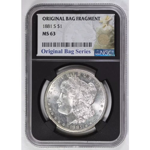 1881 S Morgan Silver Dollar NGC MS63 Original Bag Series 