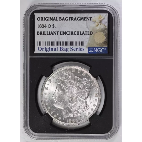 1884 O Morgan Silver Dollar NGC BU Original Bag Series 