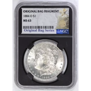 1884 O Morgan Silver Dollar NGC MS63 Original Bag Series