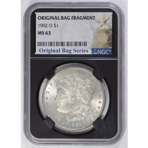 1902 O Morgan Silver Dollar NGC MS63 Original Bag Series 