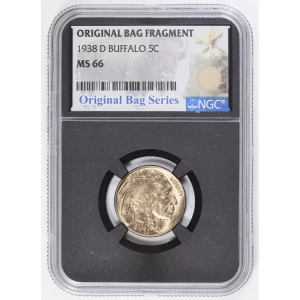 1938 D Buffalo Nickel NGC MS66 Original Bag Series 