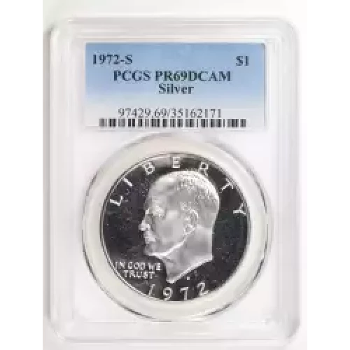 1972-S $1 Silver, DCAM (2)