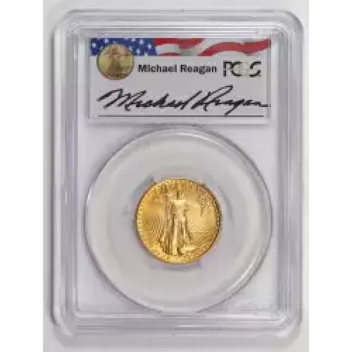 1986 $10 Gold Eagle Michael Reagan