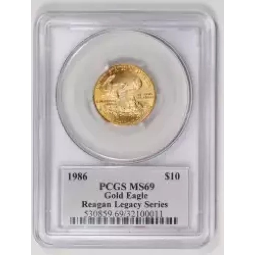 1986 $10 Gold Eagle Michael Reagan (2)