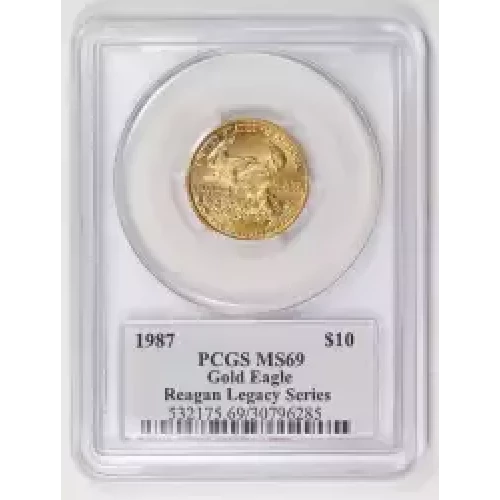 1987 $10 Gold Eagle Michael Reagan (2)