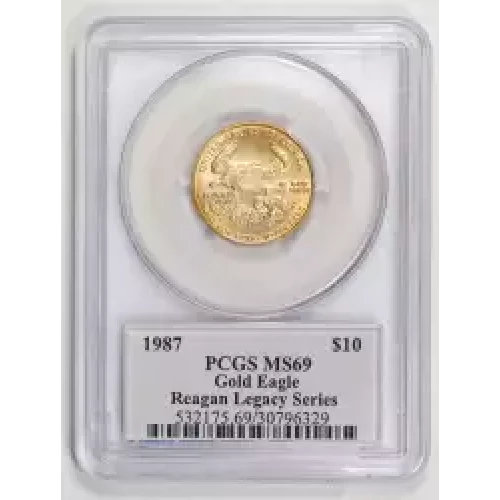 1987 $10 Gold Eagle Michael Reagan (2)