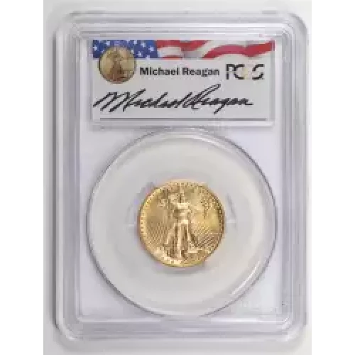 1987 $10 Gold Eagle Michael Reagan