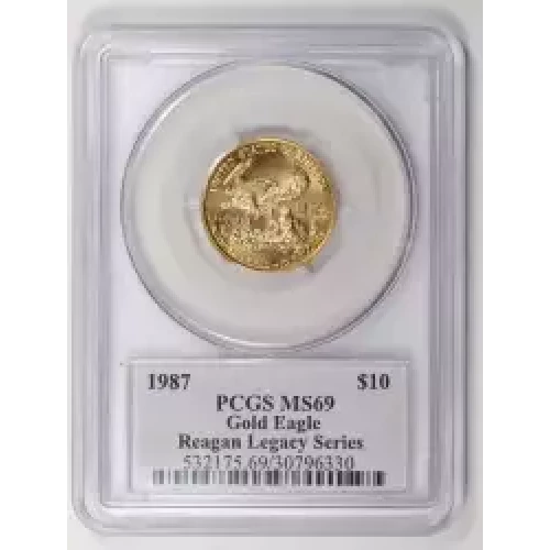 1987 $10 Gold Eagle Michael Reagan (2)