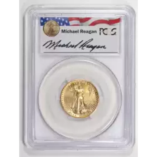 1987 $10 Gold Eagle Michael Reagan