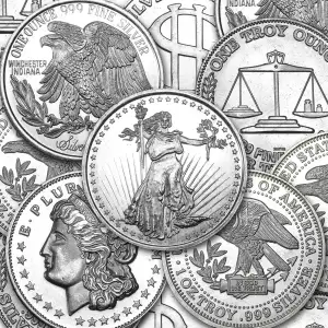 1oz Generic Silver Bar/Round (2)