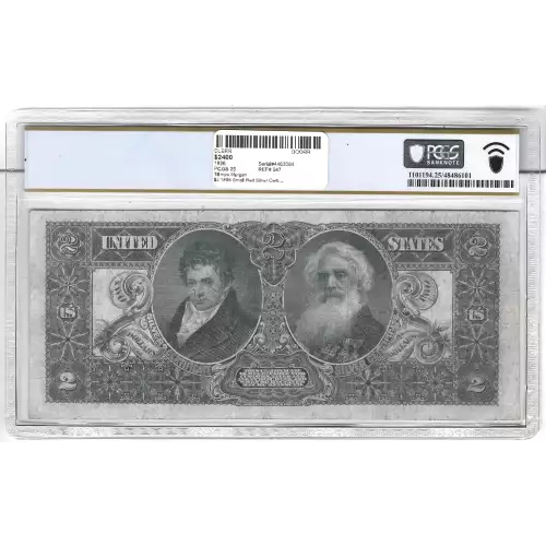 $2 1896 Small Red Silver Certificates 247 (2)