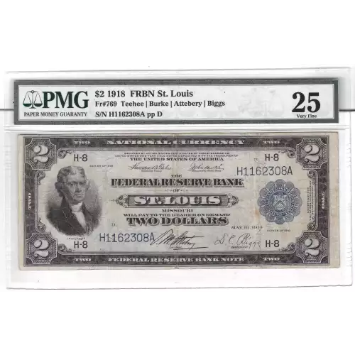 $2 1918  Federal Reserve Bank Notes 769