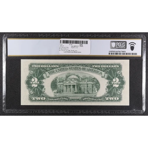$2 1953-A red seal. Small Legal Tender Notes 1510 (4)