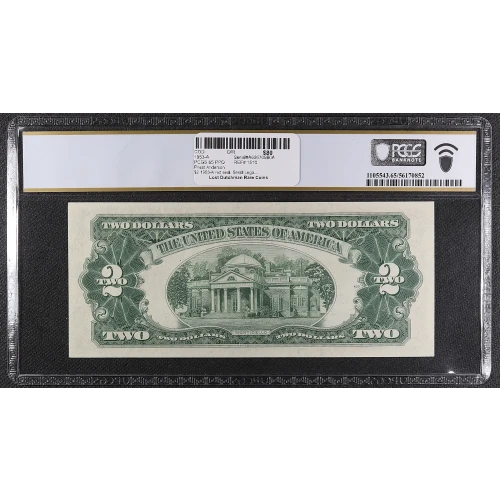 $2 1953-A red seal. Small Legal Tender Notes 1510 (2)