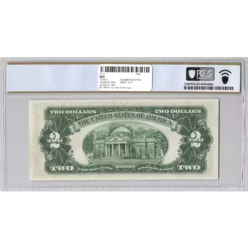 $2 1953-C red seal. Small Legal Tender Notes 1512 (2)