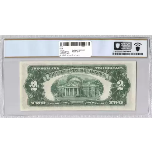 $2 1953-C red seal. Small Legal Tender Notes 1512