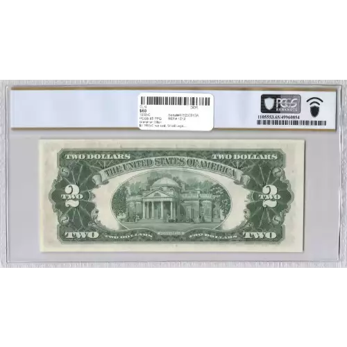 $2 1953-C red seal. Small Legal Tender Notes 1512 (2)