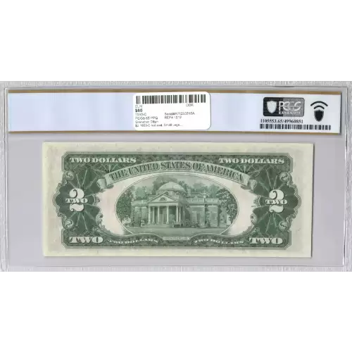 $2 1953-C red seal. Small Legal Tender Notes 1512 (2)