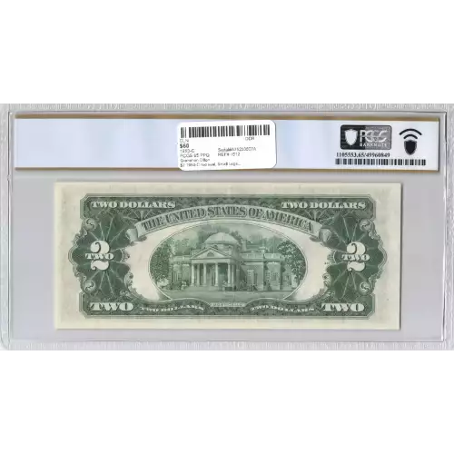 $2 1953-C red seal. Small Legal Tender Notes 1512 (2)