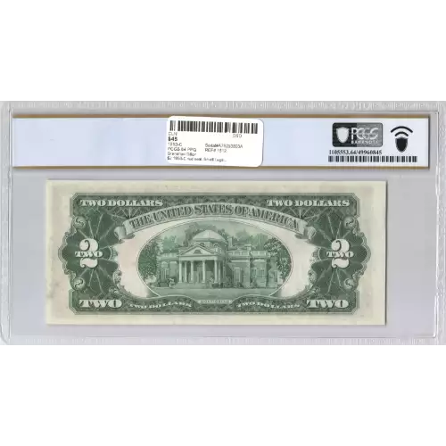 $2 1953-C red seal. Small Legal Tender Notes 1512 (2)