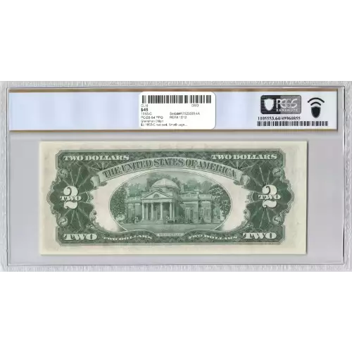 $2 1953-C red seal. Small Legal Tender Notes 1512 (2)