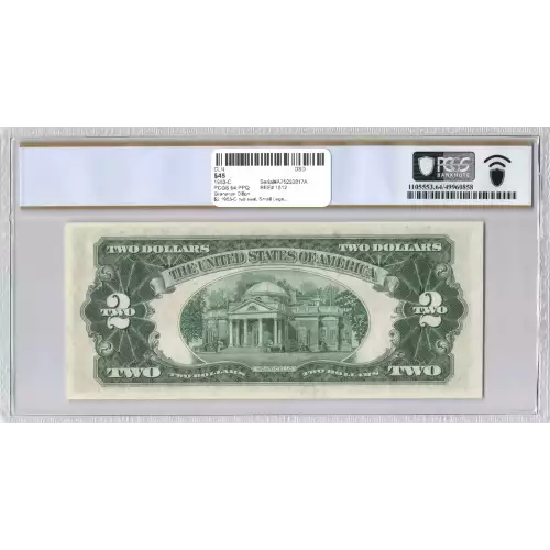 $2 1953-C red seal. Small Legal Tender Notes 1512 (2)