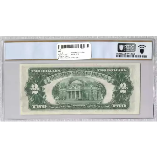 $2 1953-C red seal. Small Legal Tender Notes 1512 (2)