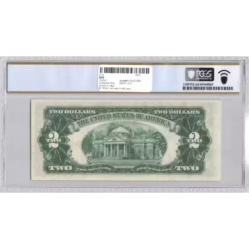 $2 1953-C red seal. Small Legal Tender Notes 1512 (2)