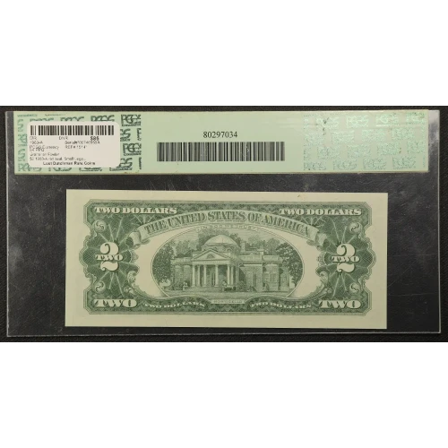 $2 1963-A red seal. Small Legal Tender Notes 1514* (2)