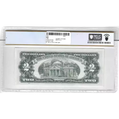 $2 1963 red seal. Small Legal Tender Notes 1513