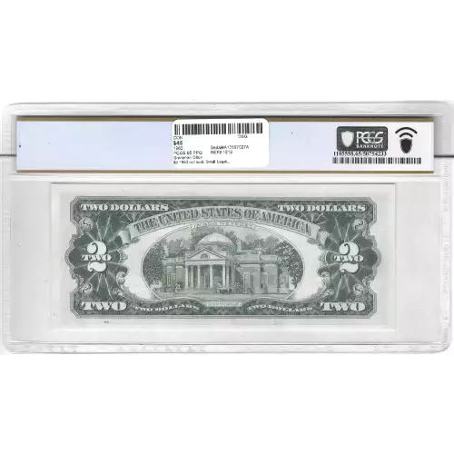 $2 1963 red seal. Small Legal Tender Notes 1513 (2)