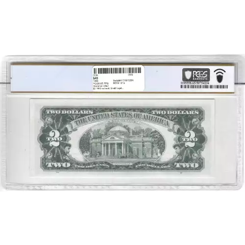 $2 1963 red seal. Small Legal Tender Notes 1513