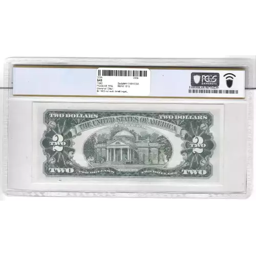 $2 1963 red seal. Small Legal Tender Notes 1513