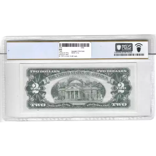 $2 1963 red seal. Small Legal Tender Notes 1513 (2)